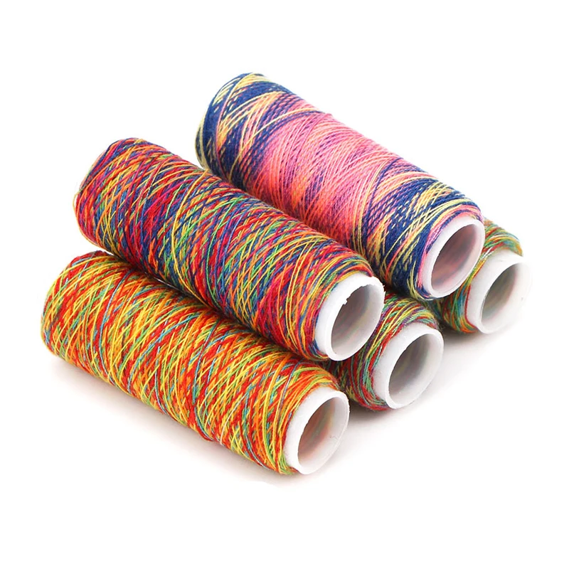 Colorful Sewing Thread Sewing Thread Color High Intensity  Gradient Line Sewing Thread Craft Patch Steering-wheel Sewing Supplie