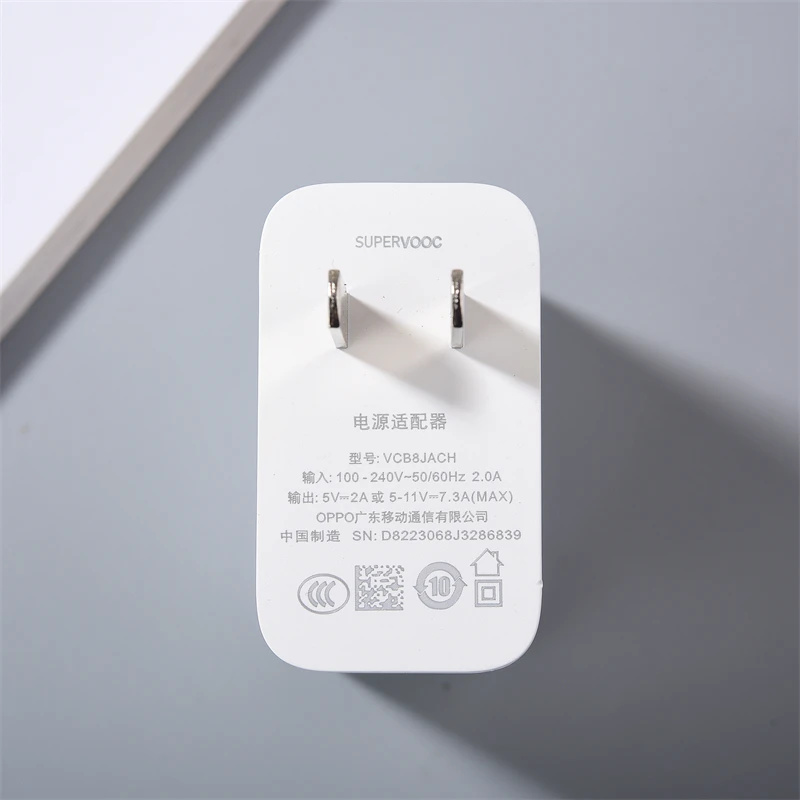 OPPO 80W Super VOOC Charger For OPPO Find N2 X5 X3 X2 A1 Pro VOOC/Dart Fast Charge EU/US Adapter For ACE Reno8 T 9 7 6 5 Oneplus - náhled 2