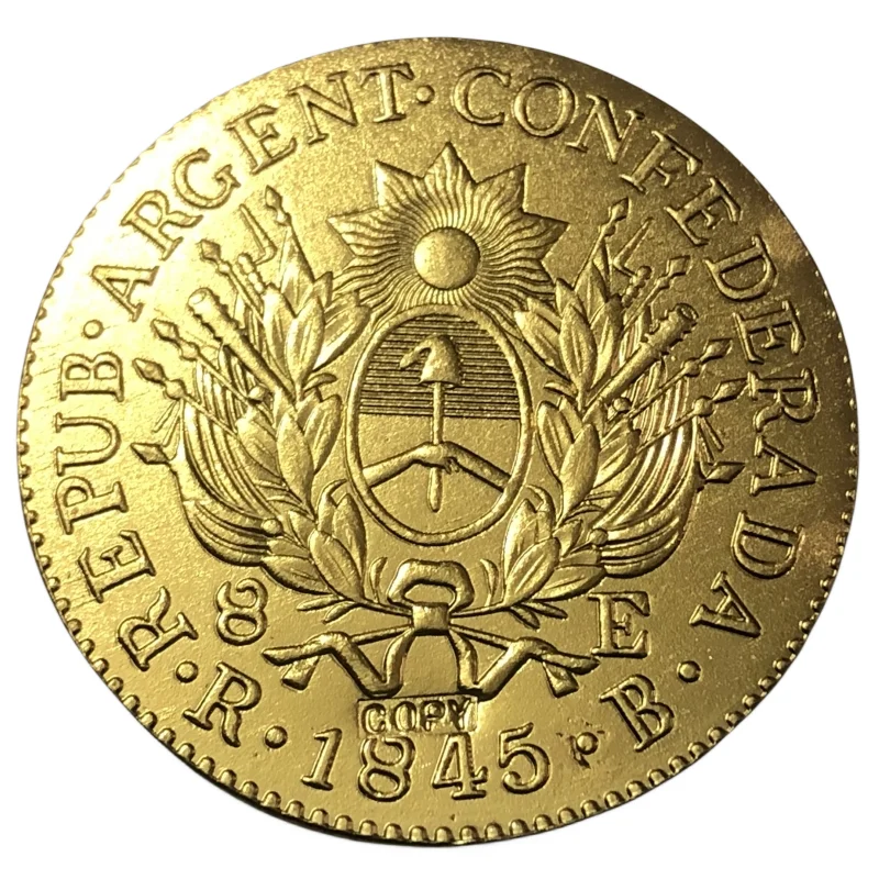 

1845 La Rioja 8 Escudos Gold Copy Coin