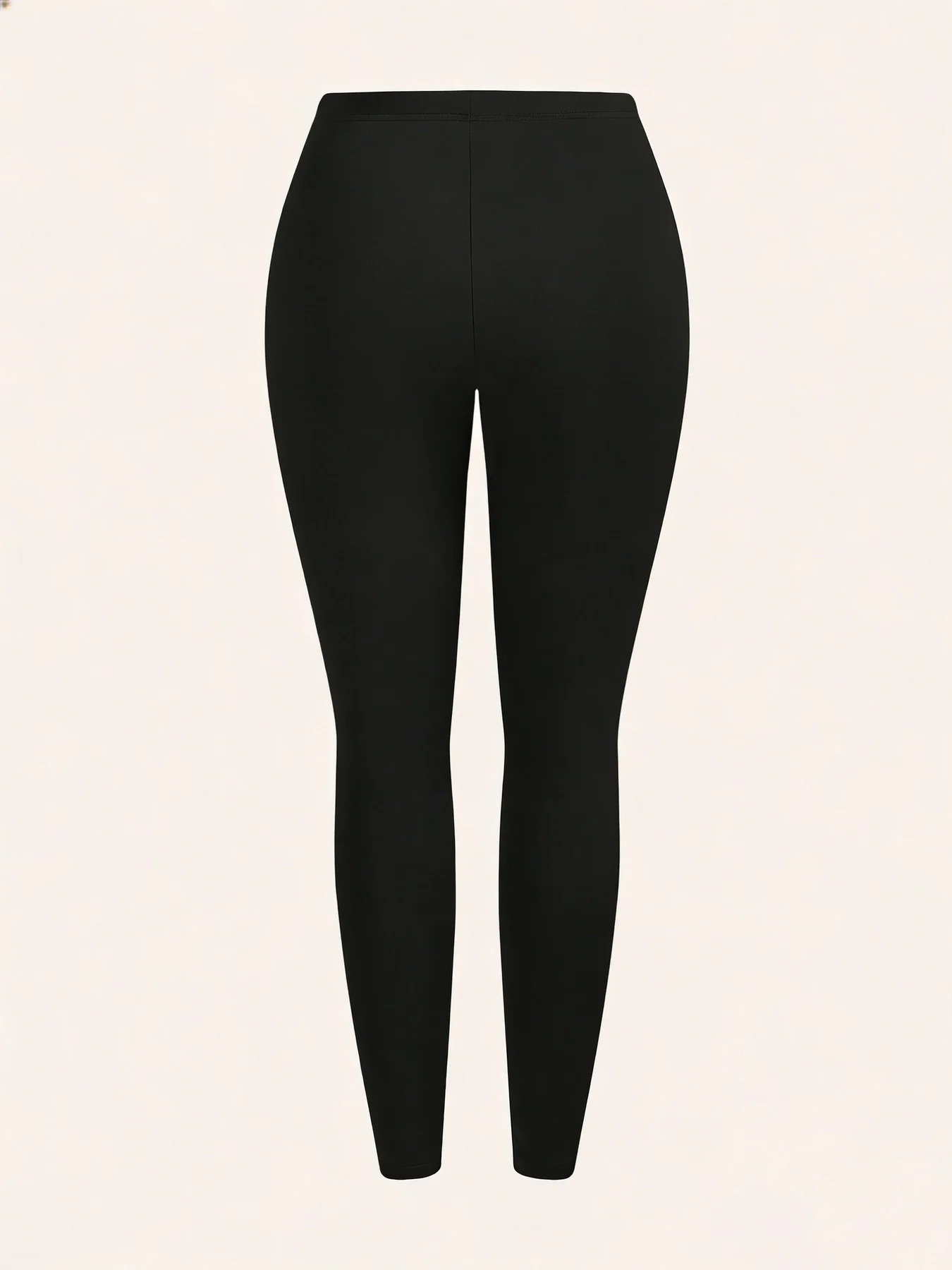 3-teiliges Set Lässige Übergrößen-Hosen mit Hoher Taille und Elastischem Bund, 3 Paar, Schlankmachende Sport-Leggings, Vielseitige Caprihosen für Oberbekleidung – Detail 4