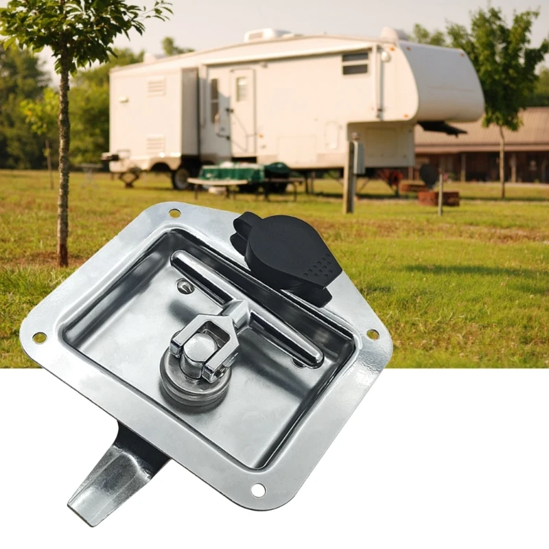 Trailer Door for LATCH T-Handle Large Lock Stainless Keys for Camper RV Truck Toolbox Easy Installation