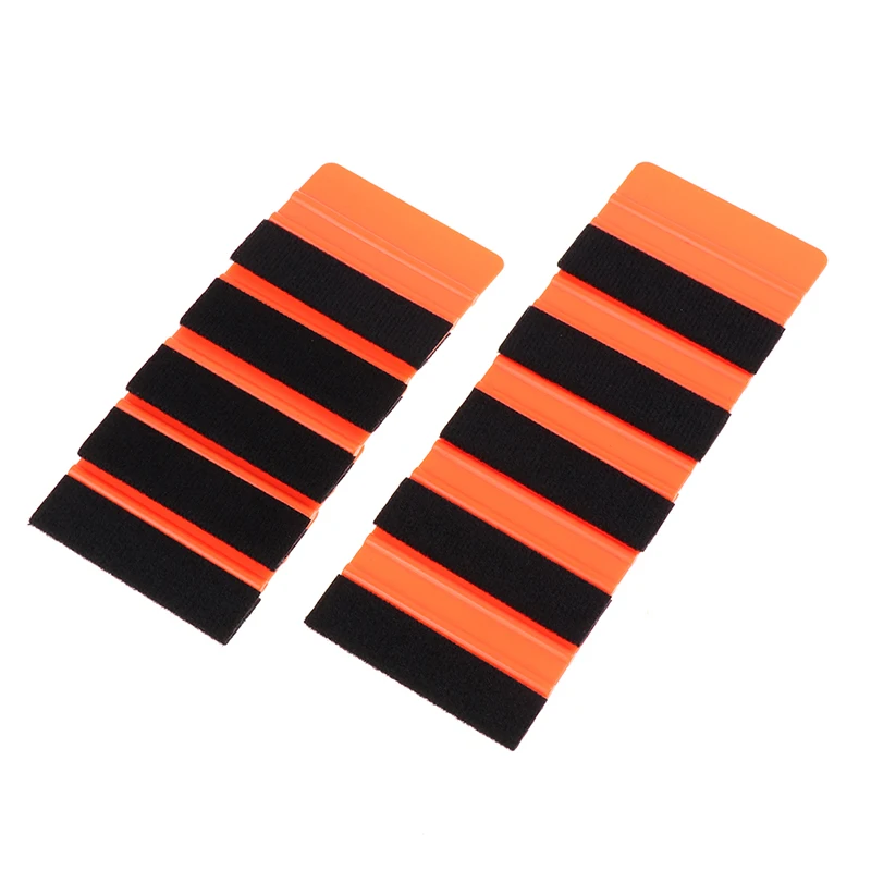 

Профессиональный пластиковый шпатель-скребок с войлочной кромкой для оклейки автомобилей винилом и тонировкой, инструмент для мягкой установки пленок