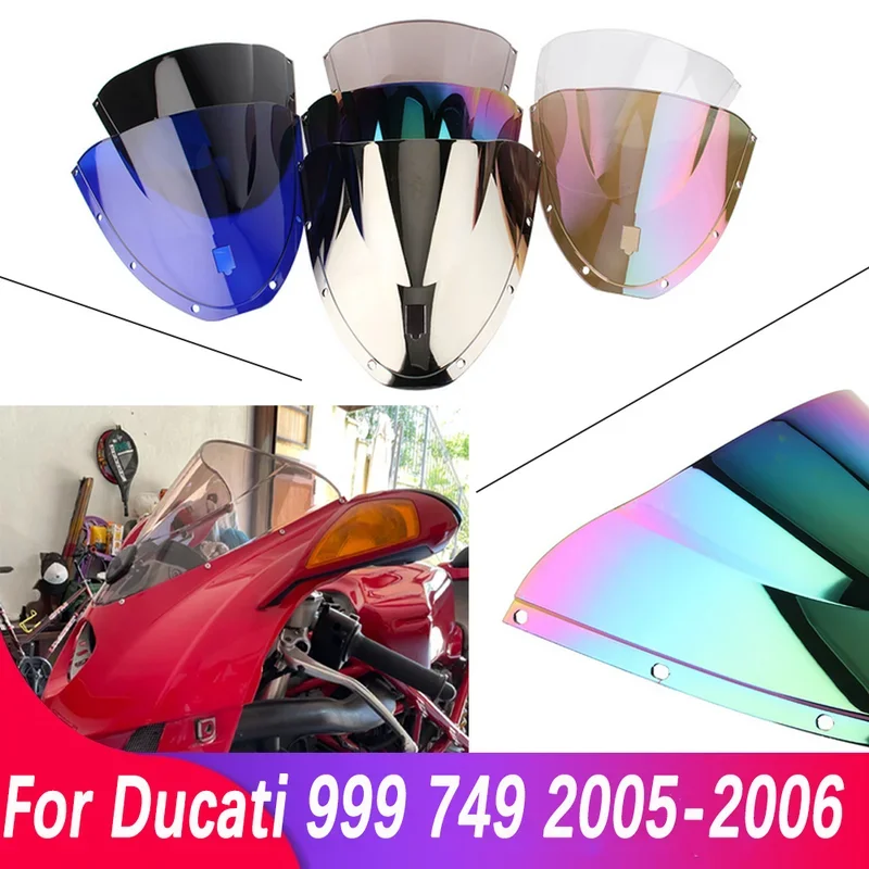 Suitable for Ducati motorcycle windshield 999 749 2005 2006 double bubble accessory fairing deflector image 3