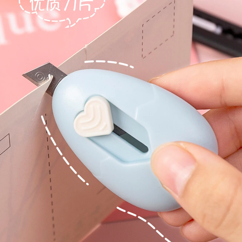 Kawaii Utility Messer Mini Nette Cartoons Papier Messer Box Opener Schneider Student Tragbare Handgemachte Handwerk Messer Schreibwaren