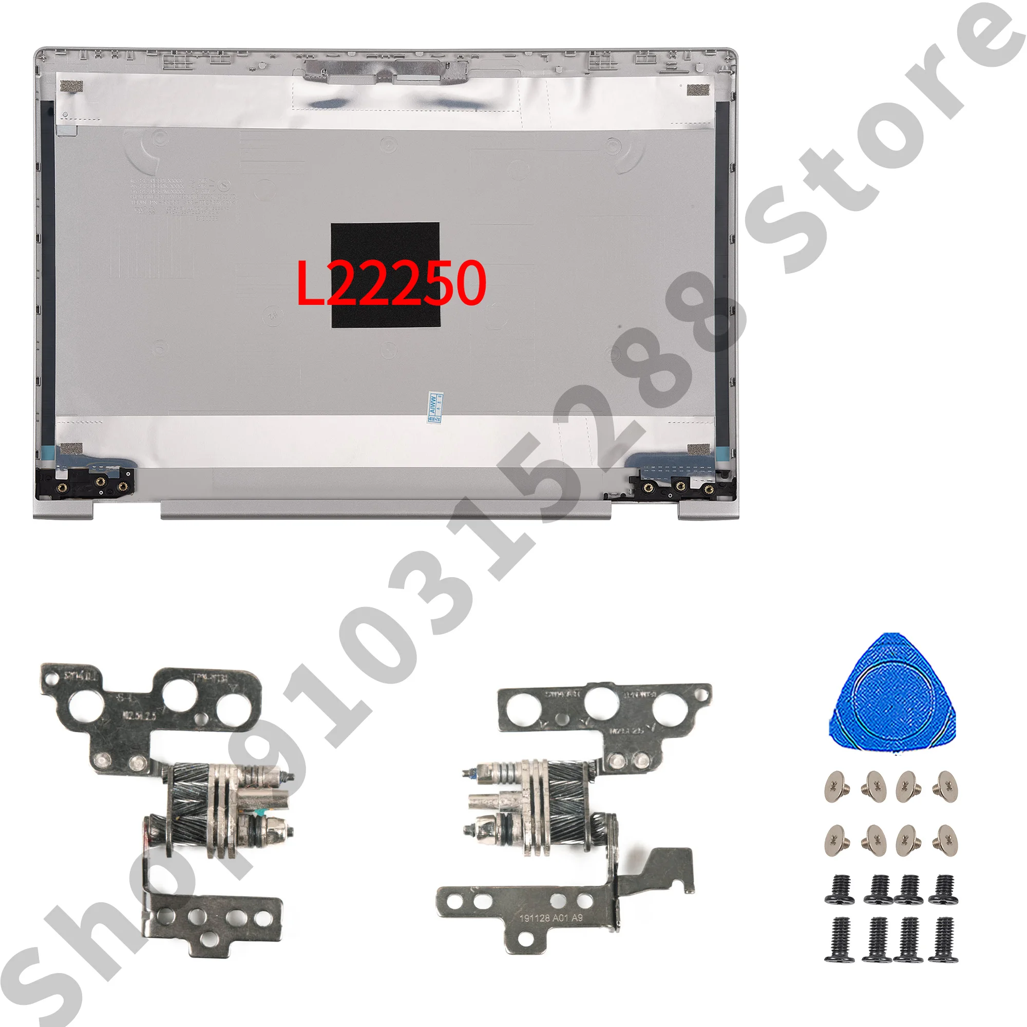 

LCD Back Cover+Hinges For Pavilion 14 X360 14-CD 14-CD1055CL TPN-W131 Top Lid Silver L22250 L22239 14inch