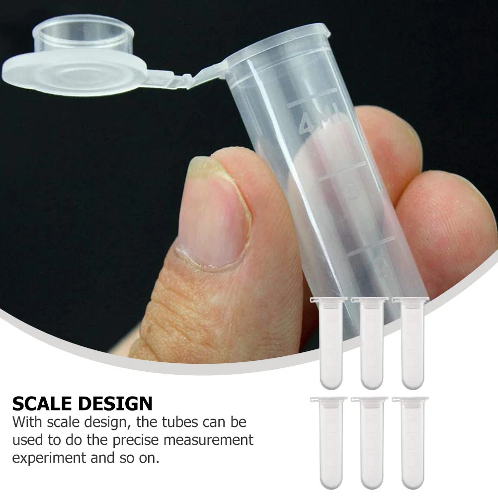 Tubes à essai à centrifuger, tubes à essai astronomiques ronds, flacons centrifuges pour laboratoire, expérience en polypropylène de haute qualité, 50 pièces