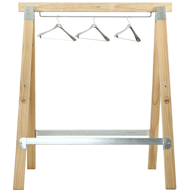 

Log hanger landing, industrial wind hanger clothing coat rack, storage solid wood display