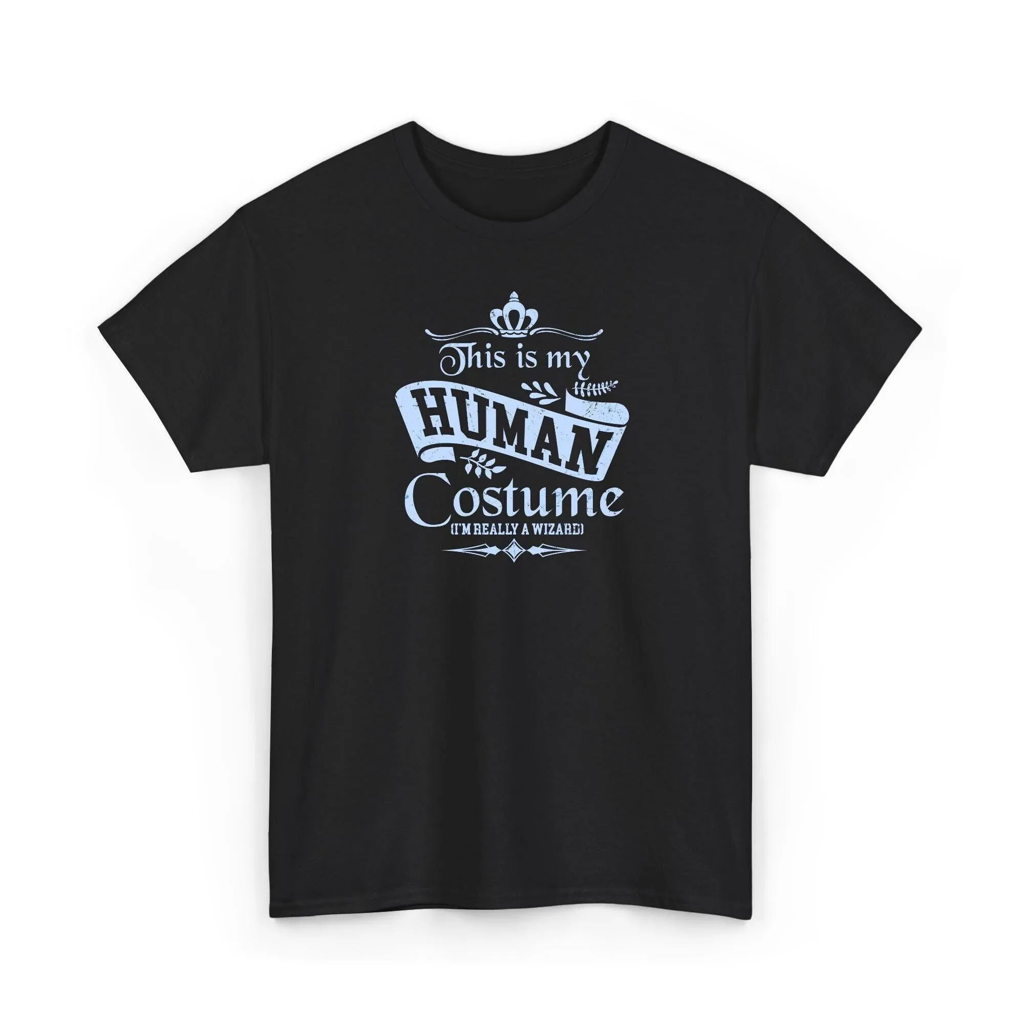 

Funny Wizard T Shirt Human Costume Magic Lover Halloween Unique Fantasy