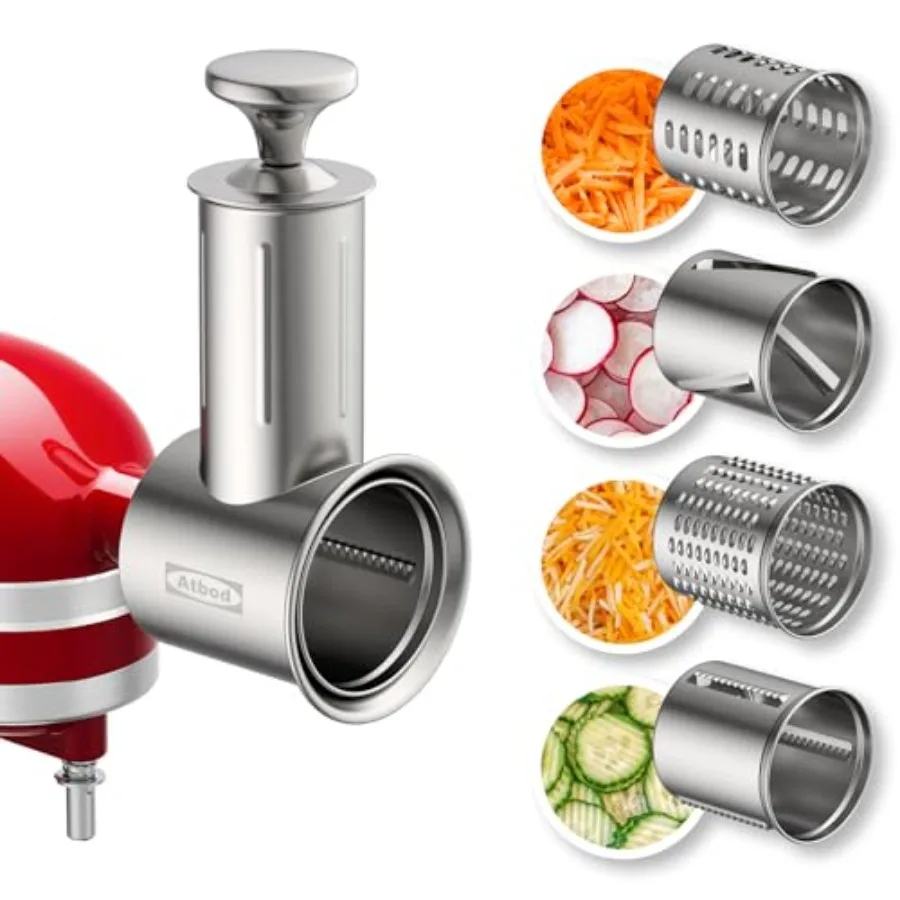 

Насадка-измельчитель из нержавеющей стали для миксера KitchenAid, насадка-терка для сыра для миксера KitchenAid с 4 лезвиями