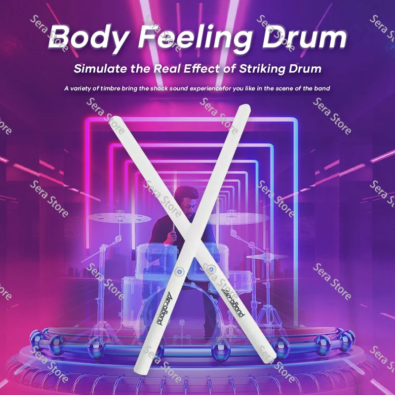 Home Electric Portable Practice Drumsticks Pocket for Home Practice Training, portable smart virtual air drum kit