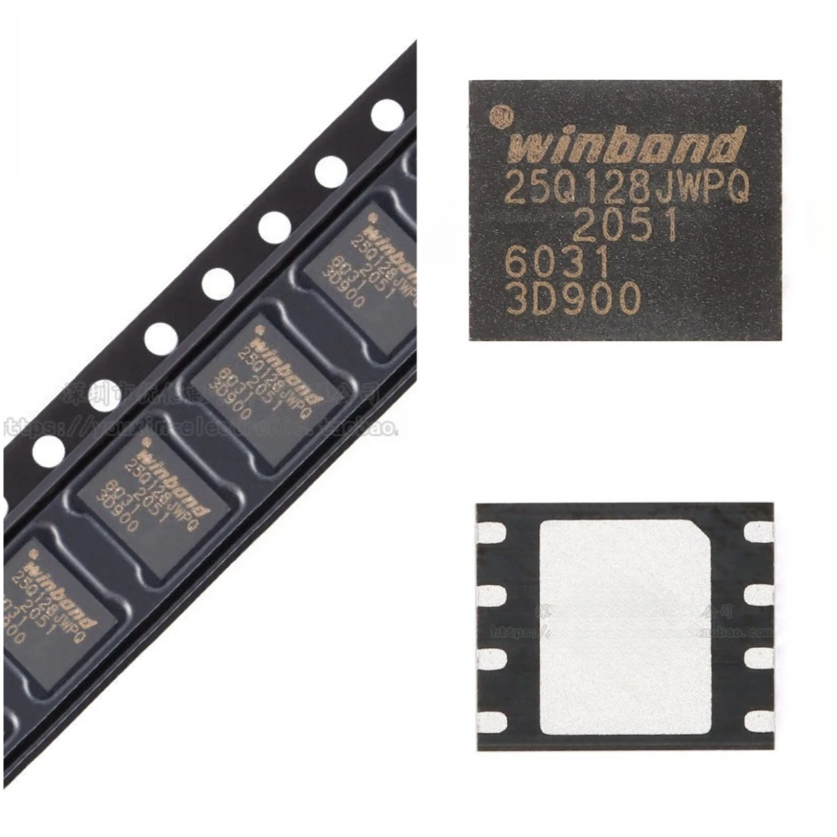

5pieces/Pack W25Q128JWPIM 1.7V~1.95V 128Mbit 133MHz SPI WSON-8(5x6) Memory IC Chip 25Q128JWPQ Integrated Circuit
