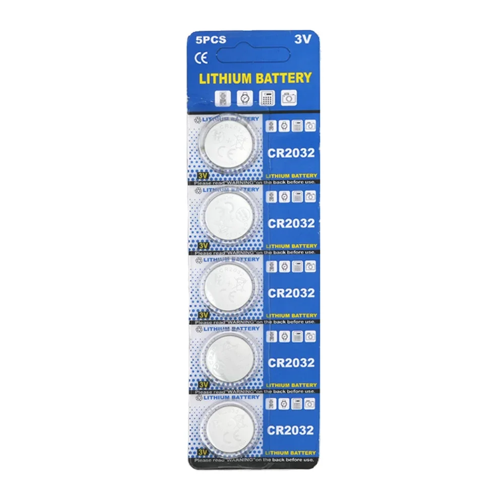 CR2032 3V 230mAh Lithium Coin Cell Button Battery 5-100PCS Replacement for Watch Remote Key DL2032 BR2032 ECR2032
