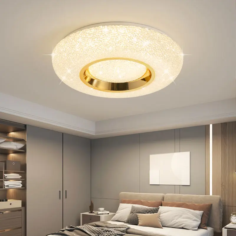 Bedroom Ceiling Lamp Modern Luxurious High-end Eye-friendly Crystal Stone Main Bedroom Lamp Creative New Corridor Room Led Lamp