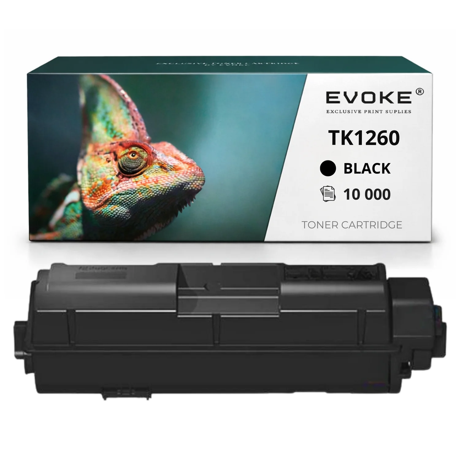 Evoke Compatibele Toner voor Kyocera Tk1260 Tk-1260 1T0C150Nl0Z Zwart 10000 Pagina's Ecosys Pa4000Wx Pa4000X