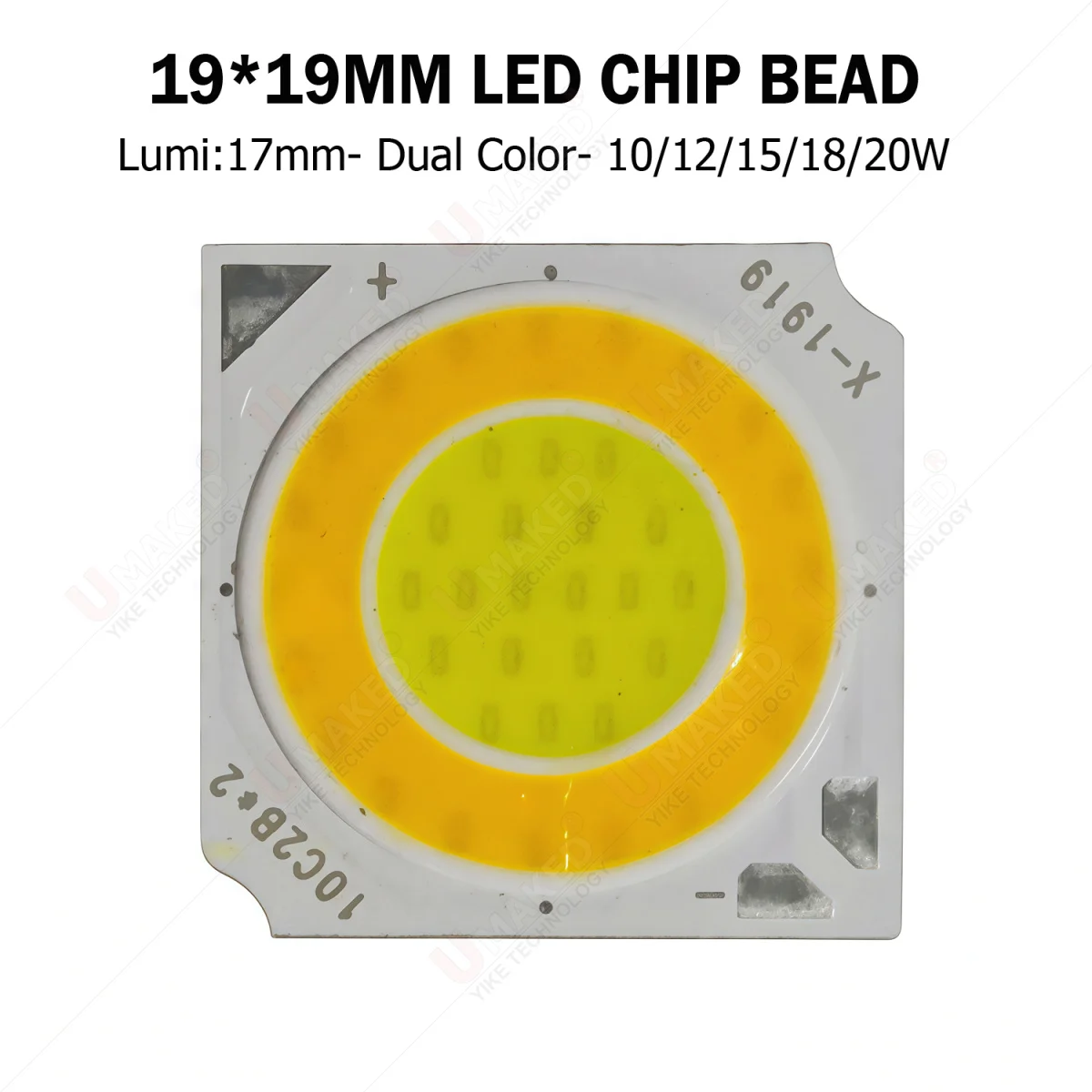 10Pcs 19X19Mm Dual … - image