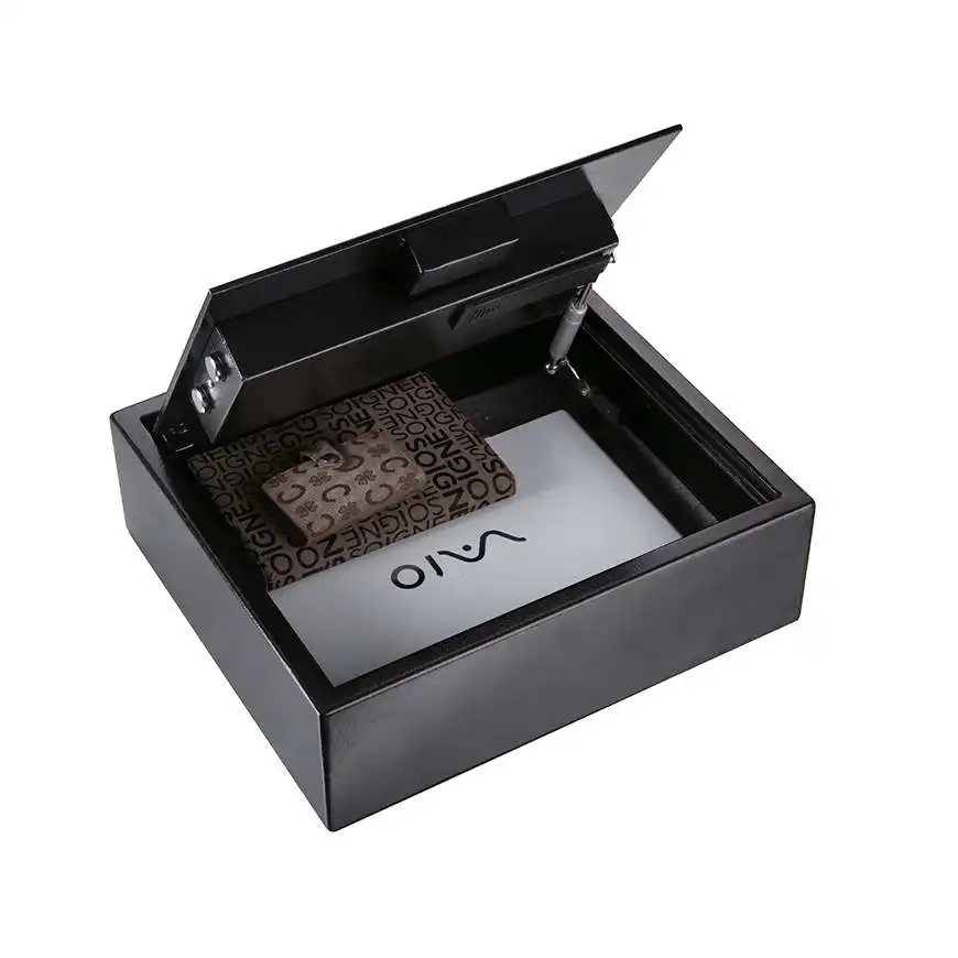 Important Documents Storage Wall Mounted Mini Safe Box Portable Commercial Cash Box With Key Lock