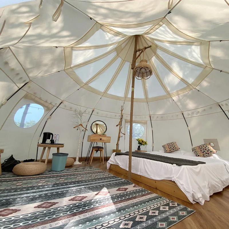 

Luxury Glamping Tent Family Camping Tent Lotus Tent For Sale