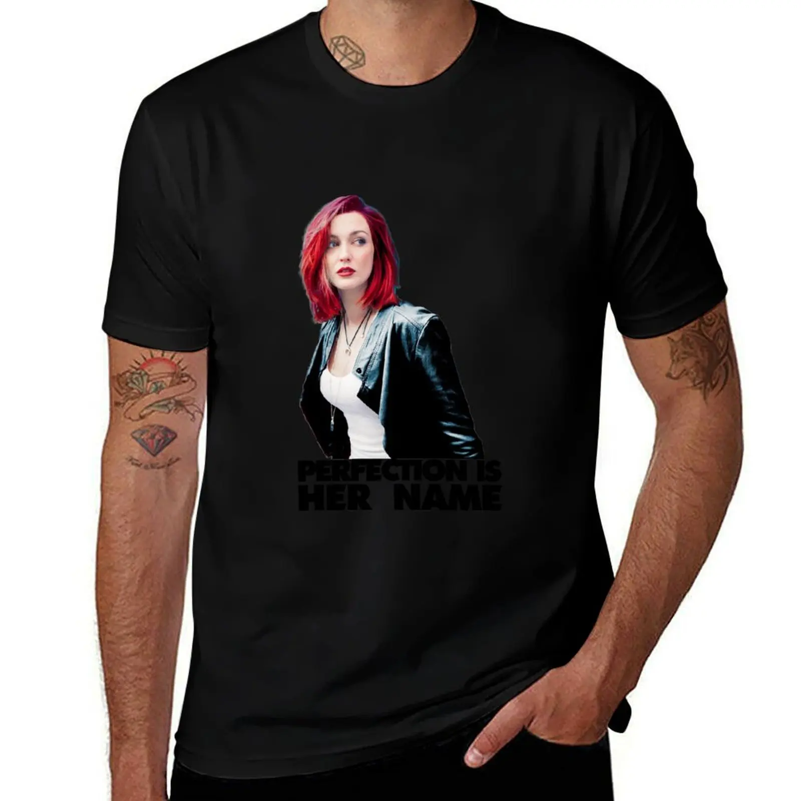 Kat Barrell - Perfection is her name T-Shirt Plus Size Outdoor Casual Top T-Shirt