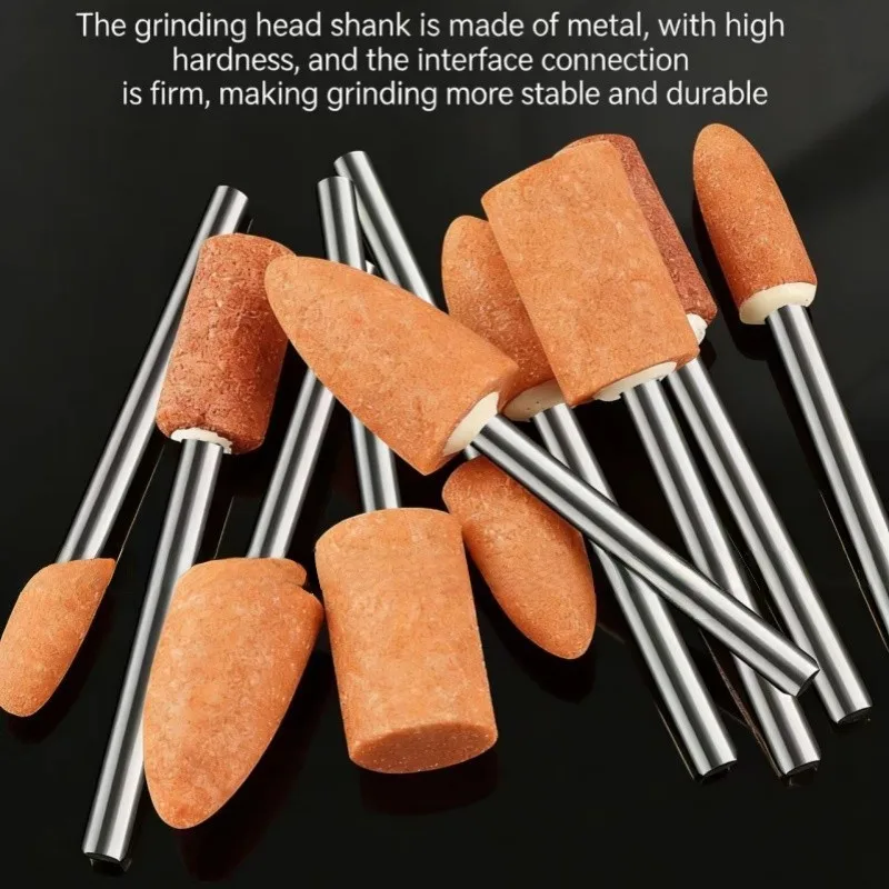 48PCSAluminaDurableGrindingWheel1/8"ShankforStoneShapingForDremel&AllRotaryToolsCost-Effective