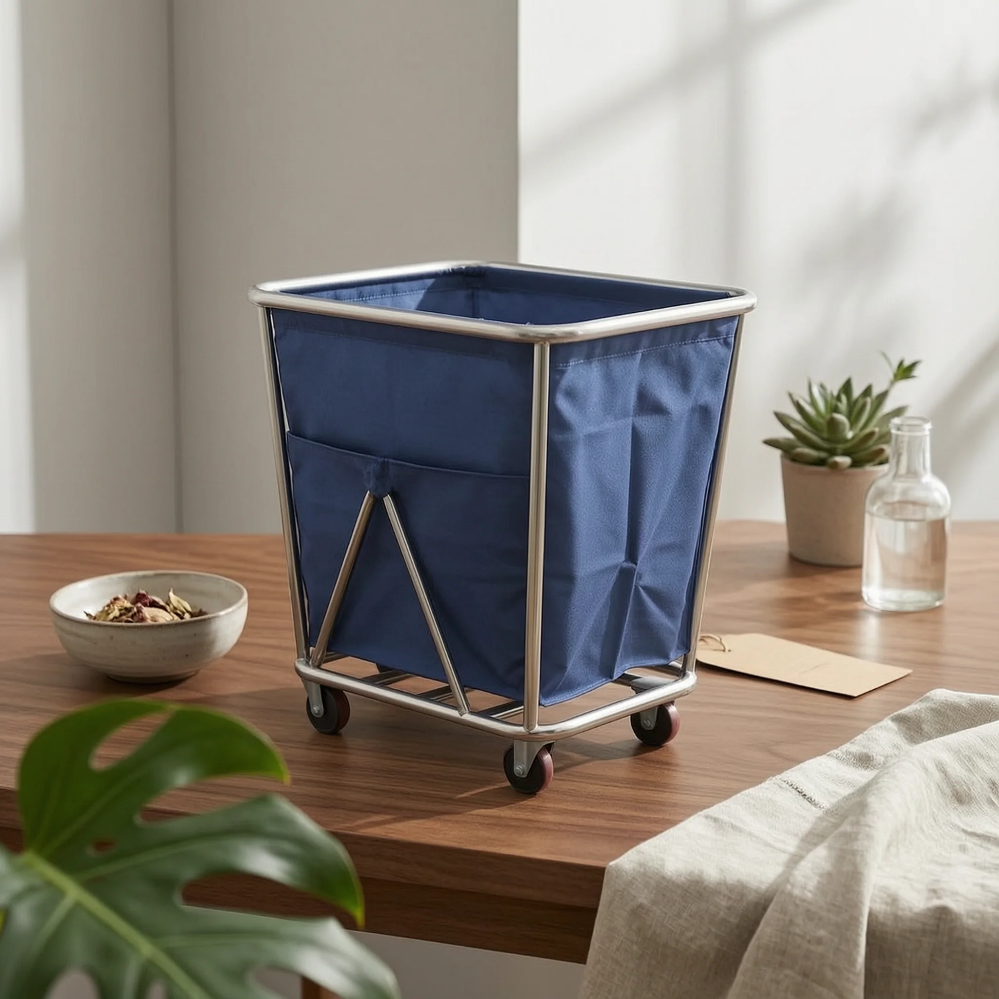 hotel-linen-cart-heavy-duty-laundry-cart-with-wheels-large-capacity-rolling-for-housekeepers-hotels-guest-rooms