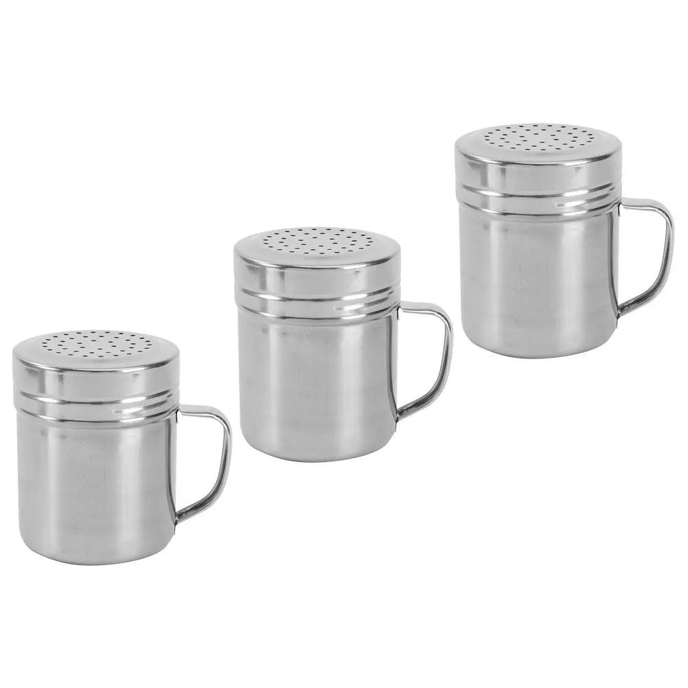 

3Pcs Stainless Steel Seasoning Shaker Set Kitchen Salt Pepper Bottles Household Spice Container Condiment Storage Jar