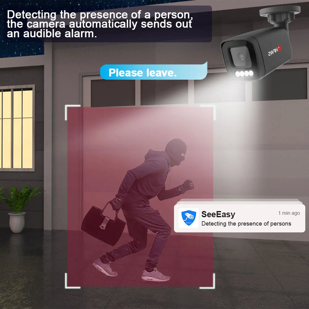 4K 8channel Video Surveillance Systems 8MP Cctv Camera System 4K Poe IP Camera 25FPS Nvr Vehicle Detection Humanoid Detection