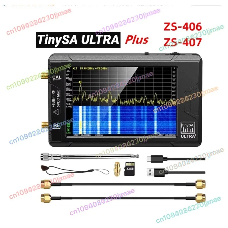 Picture 4: 4 Inch Handheld Spectrum Analyzer 100kHz-6GHz Portable RF Signal Detector for Drone Communication Testing