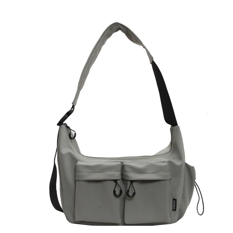 

Messenger Shoulder Bag for Women and Men Vintage Style Large Capacity Crossbody Fabric Purse for Sporty Casual or Daily Use