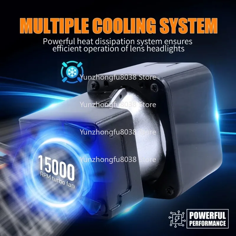 وحدة مصفوفة عدسة عرض ليزر صغيرة 1.5 بوصة 100 وات IP68 سهلة التركيب على ارتفاعات عالية ومنخفضة، زوج #5