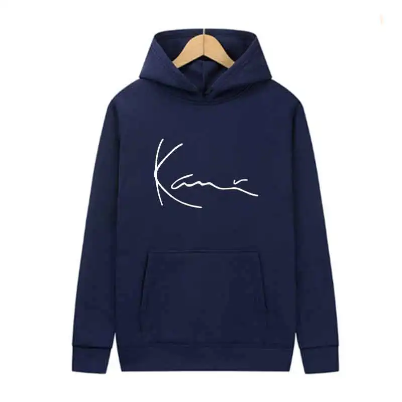 Männer Blau Weiß Mode Trends Hoodie Drucken Casual Streetwear Sport Jogging Sweatshirt Pullover Frühling Herbst Täglich Unisex Tuch – Detail 13