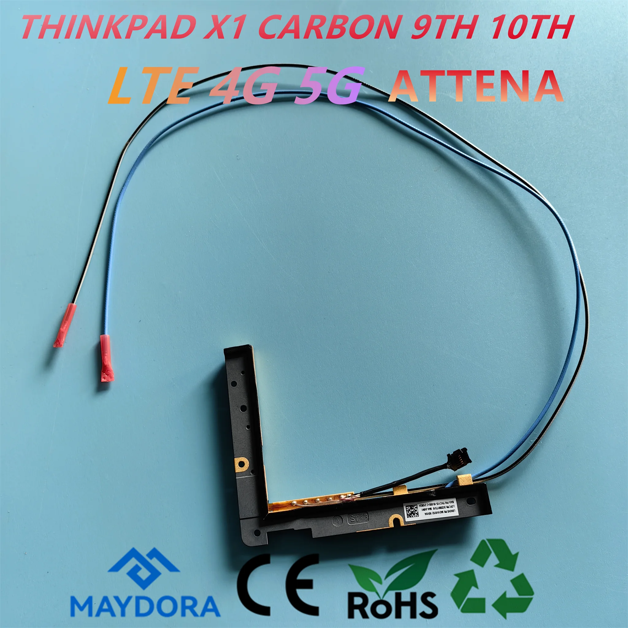 Imagem -05 - Antena do Portátil para o Carbono de Lenovo Thinkpad x1 Cartão de Wwan 4g 5g Lte 9o 10o x1 Yoga 5o 6o 20xx 20xw 21cc 21cc