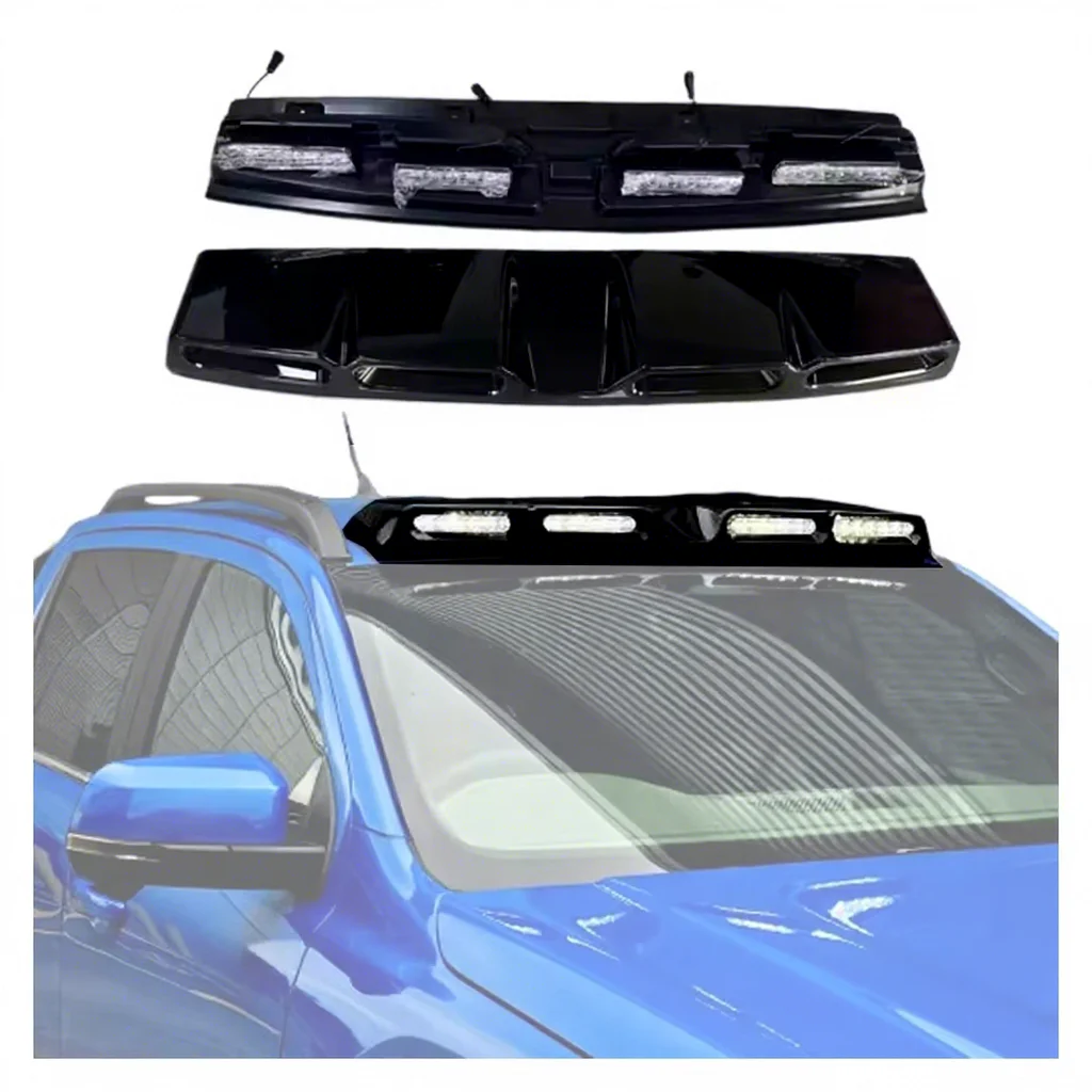 Auto Parts Modified Black 4 Led Front Top Spotlights Roof Light Led Roof Lamp for Ranger T9 Car Accessories 2023 Facelift