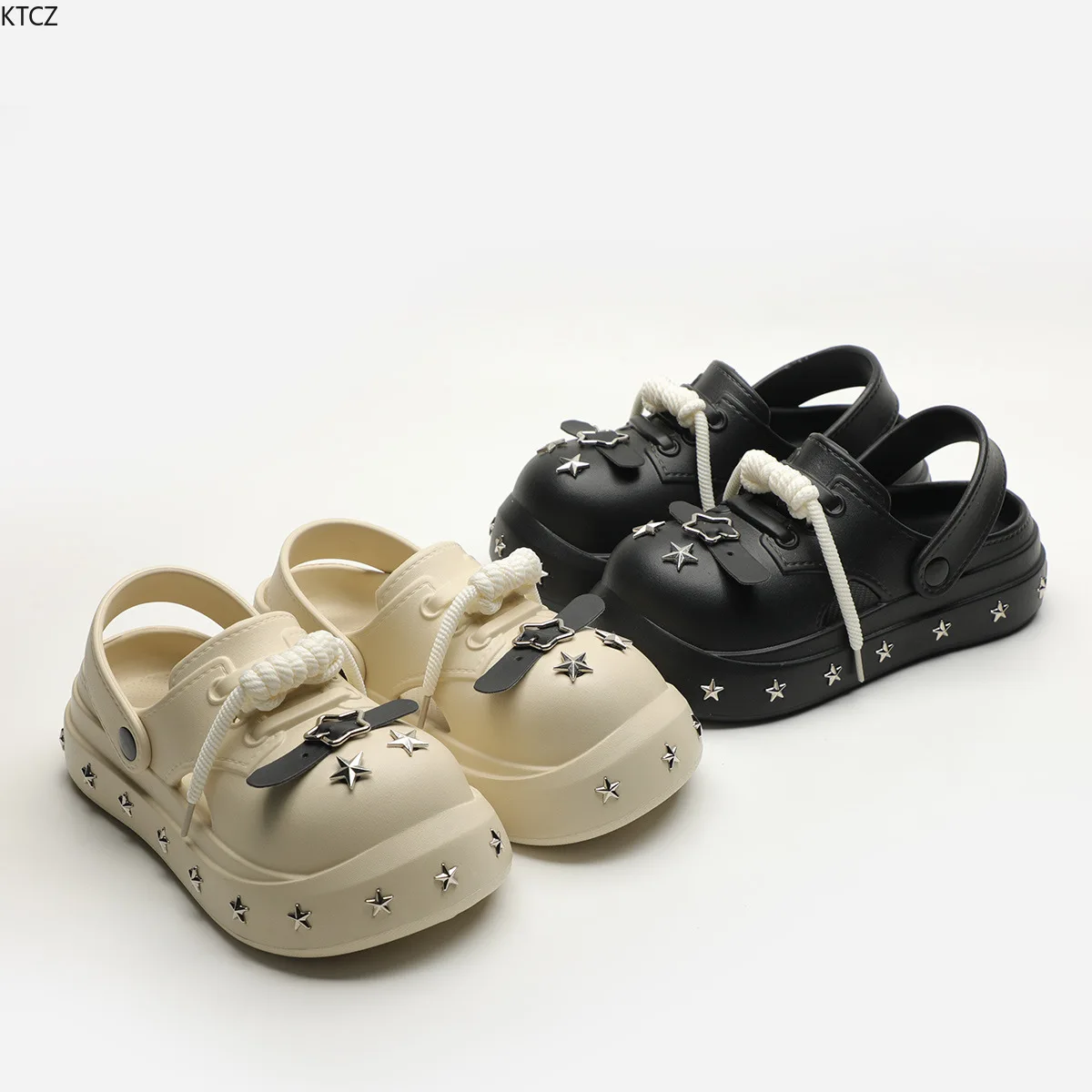 Couple Hole Women's Sandals 2026 New Summer Thick-soled Non-slip Outer Wear Stepping on Shit Trendy Brand Eva Bag Head Shoes - view 2