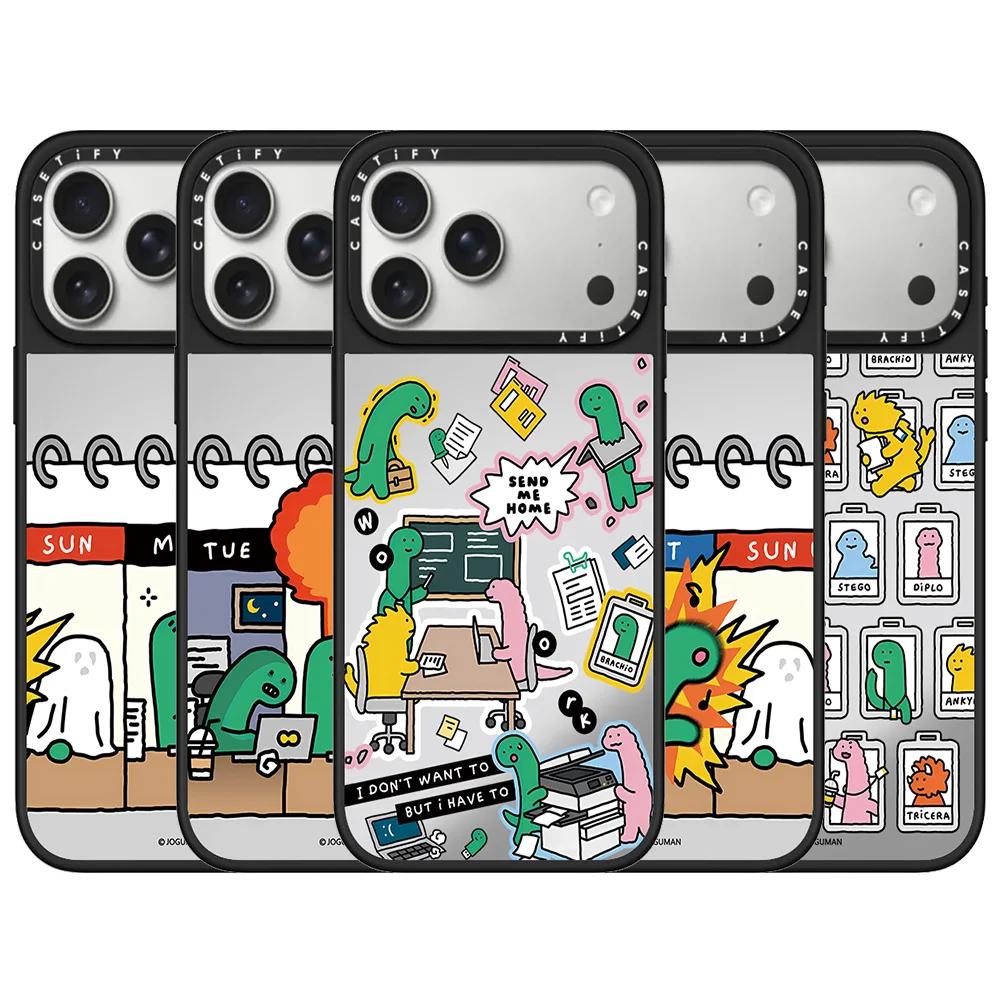 

CASETiFY Joguman Studio Funny Little Dinosaur Series Phone Case for iPhone16 17 15 14 13 Pro Max Air Plus Magnetic Protect Cover