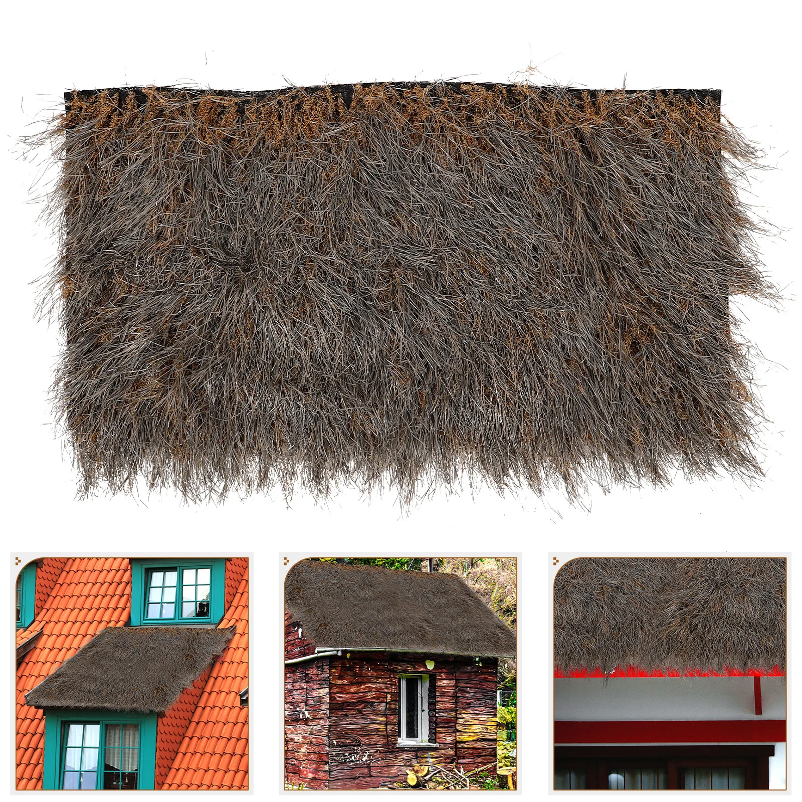 

Simulation Straw Roof Thatch Roofing for Garden Hut Decor Bar Sign Wall Landscaping Easy to Use DIY Project Natural Beauty