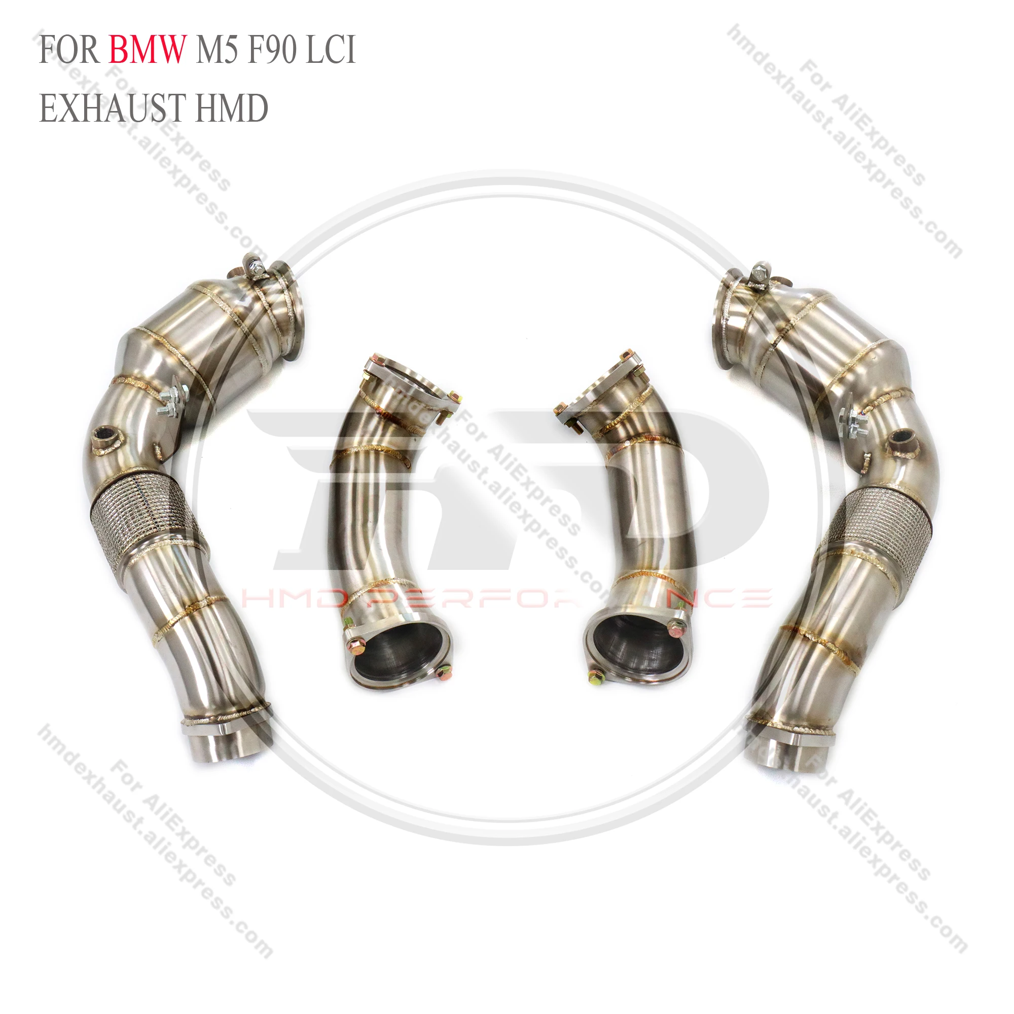 

downpipe resonant tube for BMW M5 F90 LCI Without heat shield OPF HMD Exhaust System Performance Quality certification