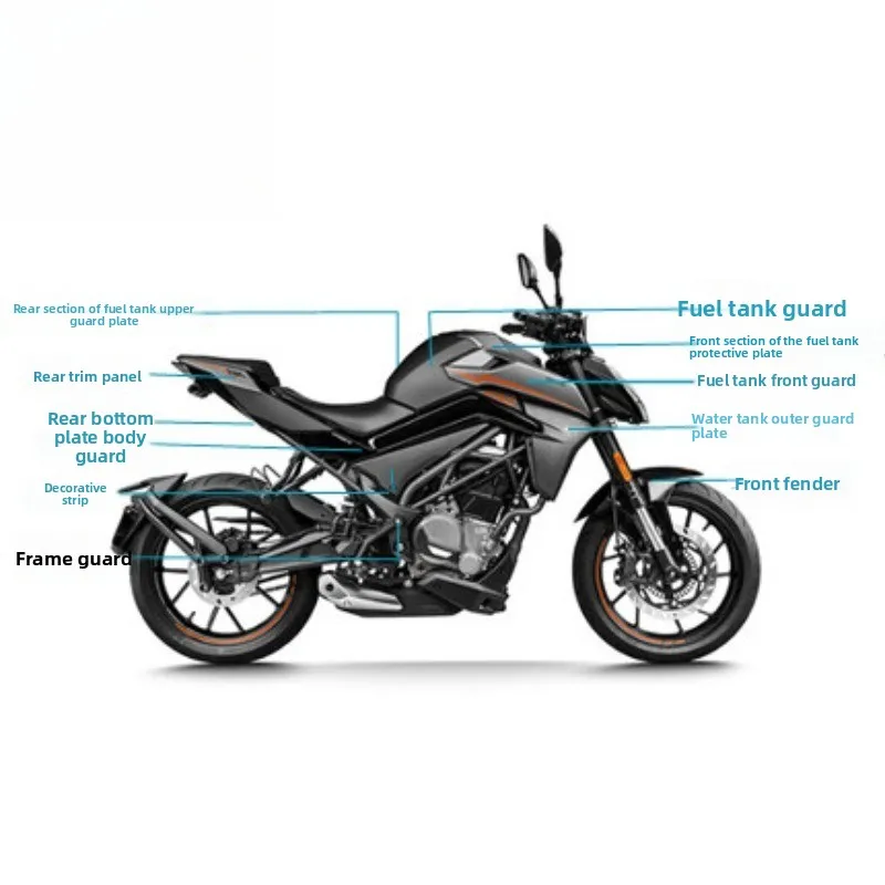 250NK Whole Car Shell Track Version Guard Motorcycle Fuel Tank Fender Rear Tail Accessories