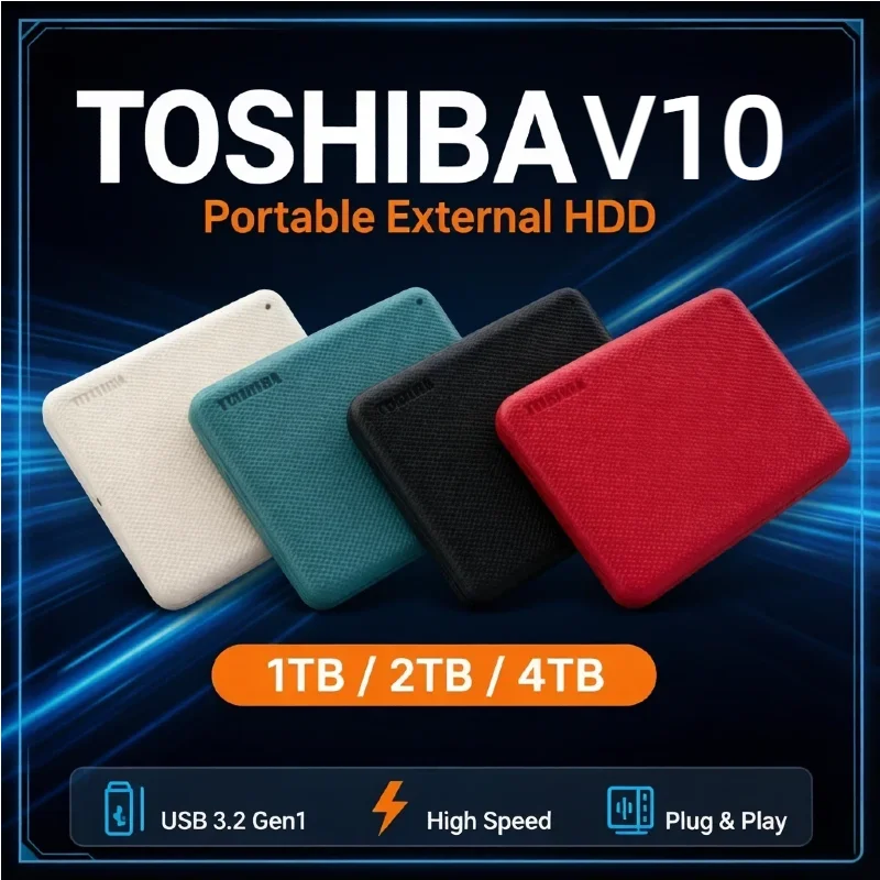 Original Toshiba Canvio Advanced V10 1TB 2 5 Slim External HDD USB3 2 Gen1 For Dell HP Lenovo Acer Laptop Pro Max Ultra  Speed