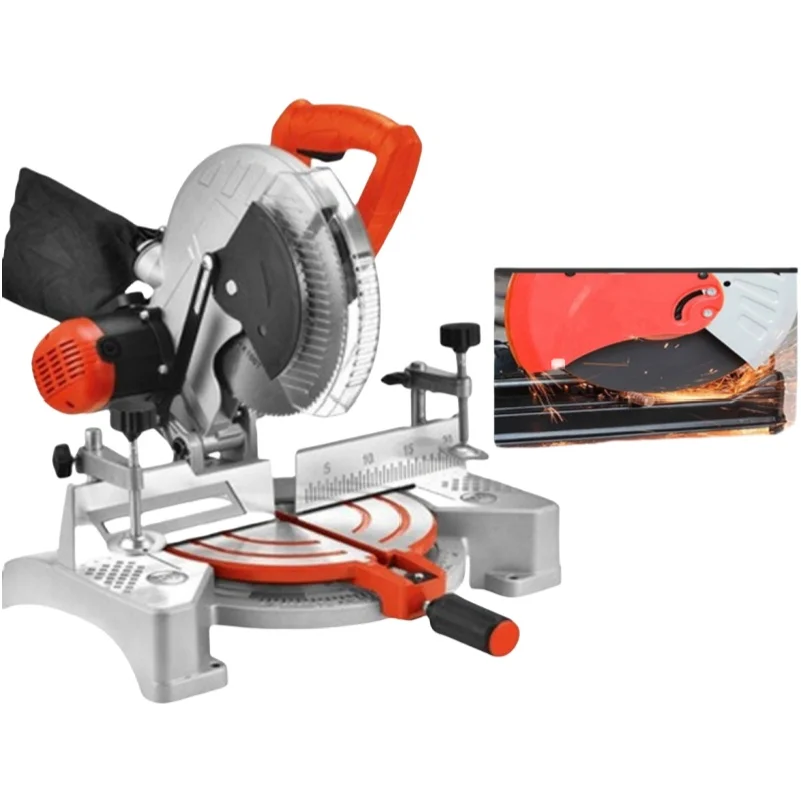 

1800W Multi-Functional Adjustable Angle Miter Saw Precision 10 Inch Blade for Wood & Aluminum Cut-Off Core Motor Component