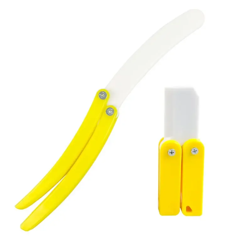 3D Printing Gravity Banana Knife Cub Jumping Small Mini Model Pendant Push Card Mini Butterfly Knife Decompression Toy