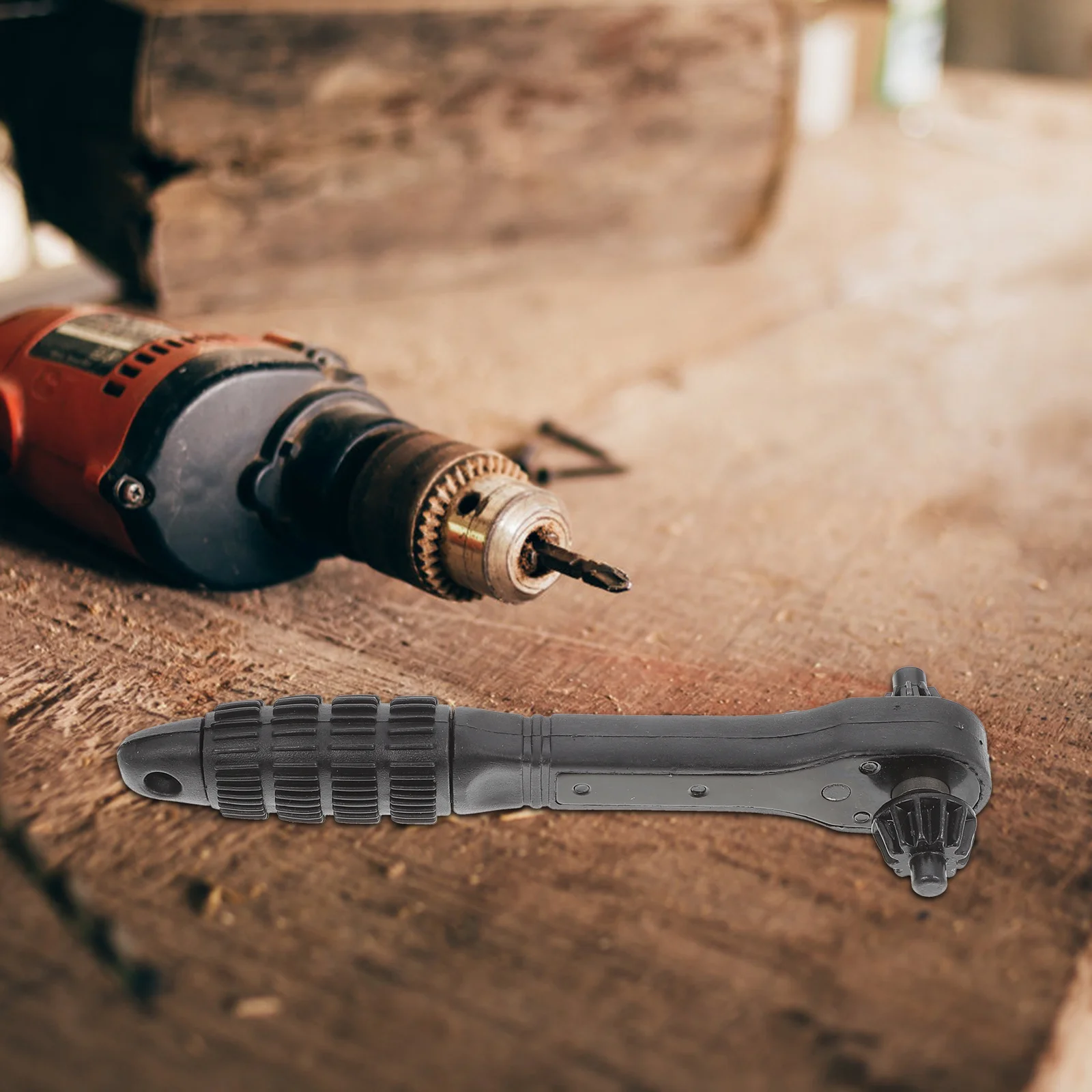 2 in 1 ドリルチャック スパナ ラチェットレンチ デュアルユース ポータブルハンドツール 電動ドリルチャックキー デュアルユース ラチェットレンチ