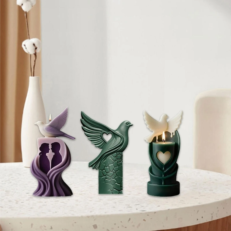 Peace Doves Silicone Mould For Craft Safe Materials For Candle Soap Chocolate Making