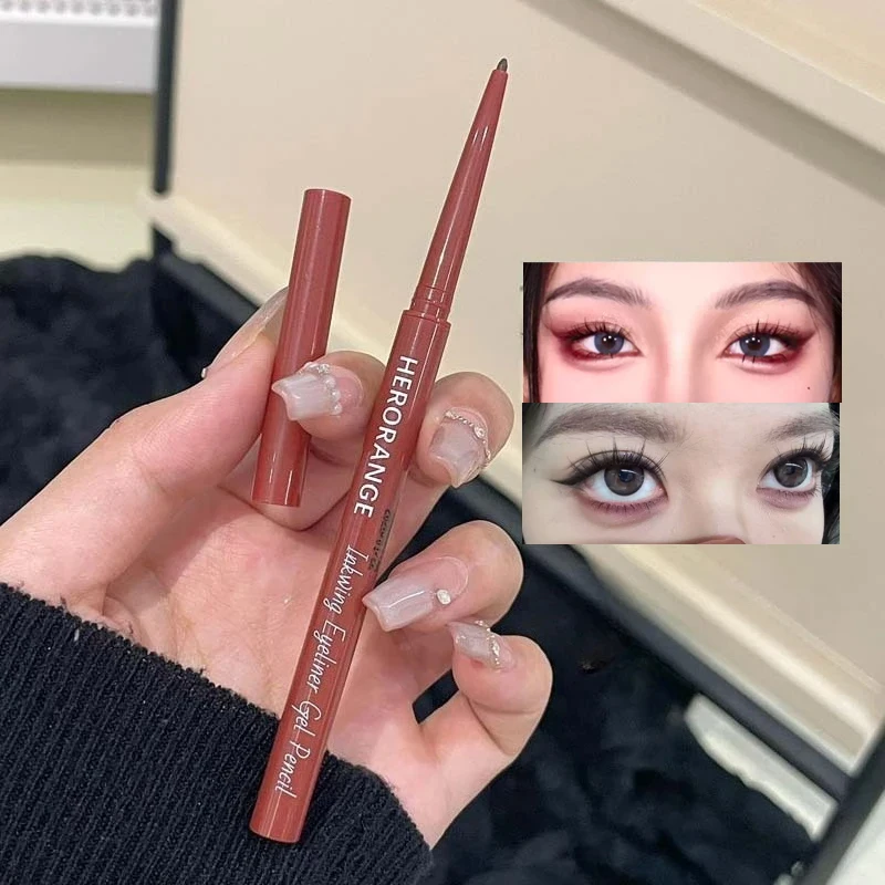 12 Colors Eyeliner Pencil Wine Red Waterproof Lasting Matte Brown Eyeshadow Contour Stick High Pigment Lying Silkworm Eye Makeup view 3