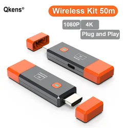 1080P 4k 50M HDMI Wireless Extender TV Stick Video Transmitter and Receiver Adapter for Camera Laptop PC To TV Monitor Projector