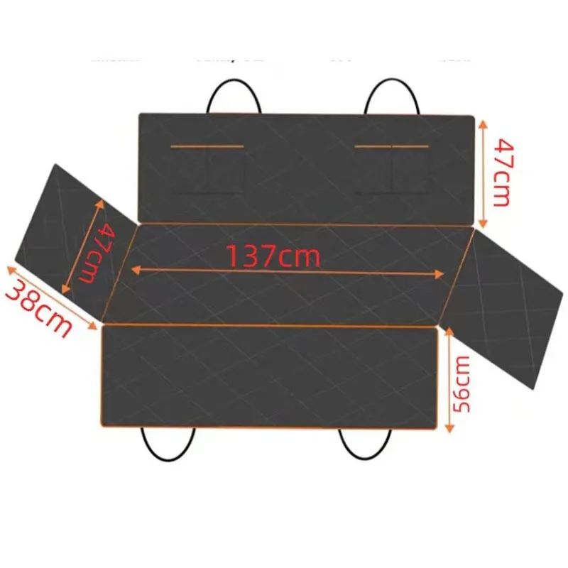 Pet Car Pad, Dog Rear Car Pad, Waterproof Oxford Cloth, Car Seat Cover, Light, Practical and Anti-dirty.