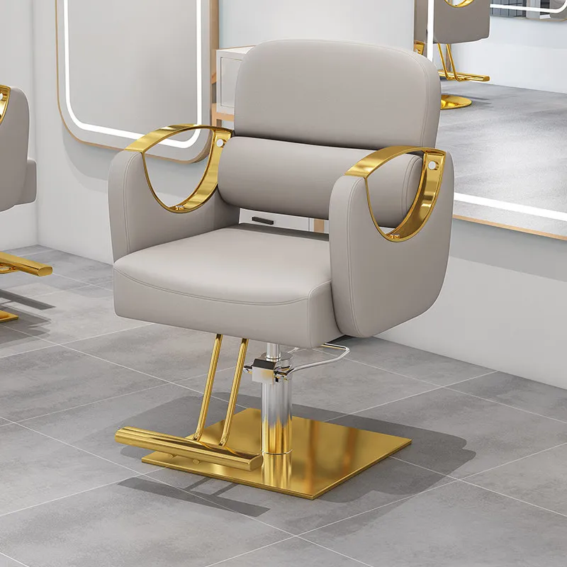 Modern Hair Stylist Chair Hydraulic Pump Salon Chair Chrome Base Hair Salon Sturdy Structure Salon Indoor Use sillón de barbería