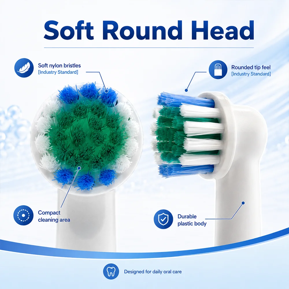 Wholesale 4/8/16pcs Set/lot Electric Toothbrush Head For Oral B PRO 6000 Sensitive Replacement Brush Heads D18 4739 3709
