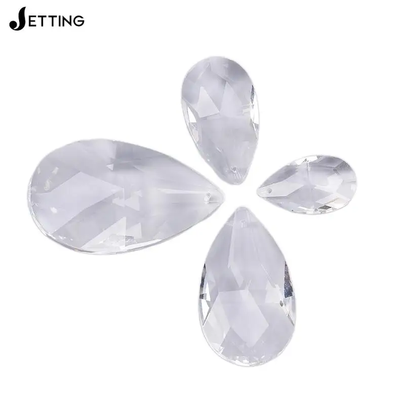 1pcs Clear Glass Crystals for Chandelier Crystals Lamp Multi Faceted Bead Hanging Drops Pendants