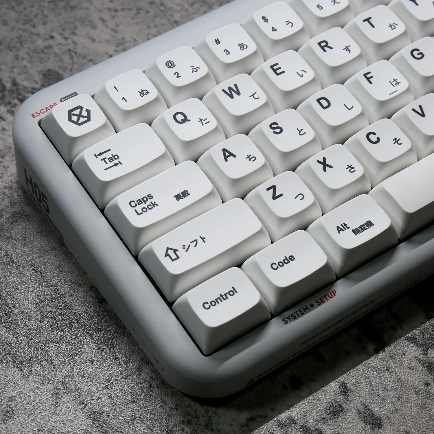 Minimalist white keycaps xda height pbt sublimation 135 pcs simple Japanese 61/68/84/87/98/104