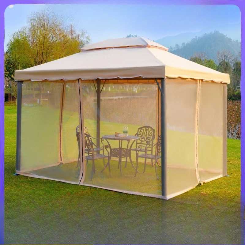 Shelter canopy Outdoor Roman tent Four-pillar awning Leisure rain shelter Activity tent Villa canopy